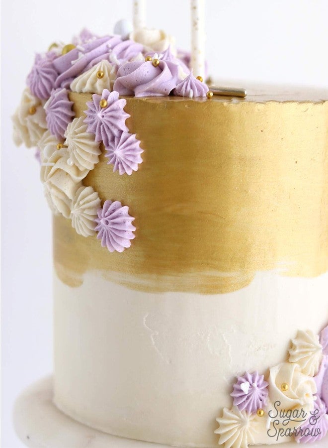 Bakell Luster Dust - Gold Pearl (4g 1x Jar) | Edible Vegan Dust & Paint for Cake Decorating, Ice Cream, Desserts, Cocktails and Beverages by Bakell - Image 2